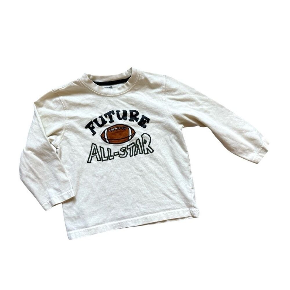 Toddler Boys Gymboree Future All Star Embroidered Football Tee Shirt - Sz  3T